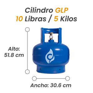 Cilindro de GLP de 5 KG / 10 Libras – Versatilidad y Compacto