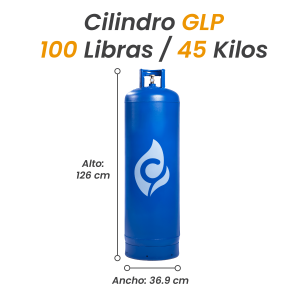 Cilindro de GLP de 45 KG / 100 Libras – Máxima Capacidad y Autonomía