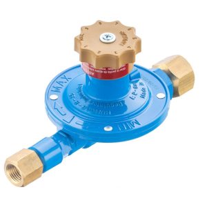 Regulador R25 Ajustable Acción Directa Primera Etapa GLP 0.7 – 3.5 psi 1/4” NPT h x 1/2” NPT h 134 BTU/h GLP