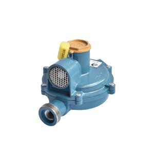 Regulador R203 Acción Directa Única Etapa GLP 35 mbar M26 X 1,5 Macho x 3/8” NPT h 304906 BTU/h GLP