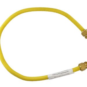 Conector Flexible Corrugado 1/2″ NPT macho X 1/2″ NPT macho longitud 100 cm conectores en Laton