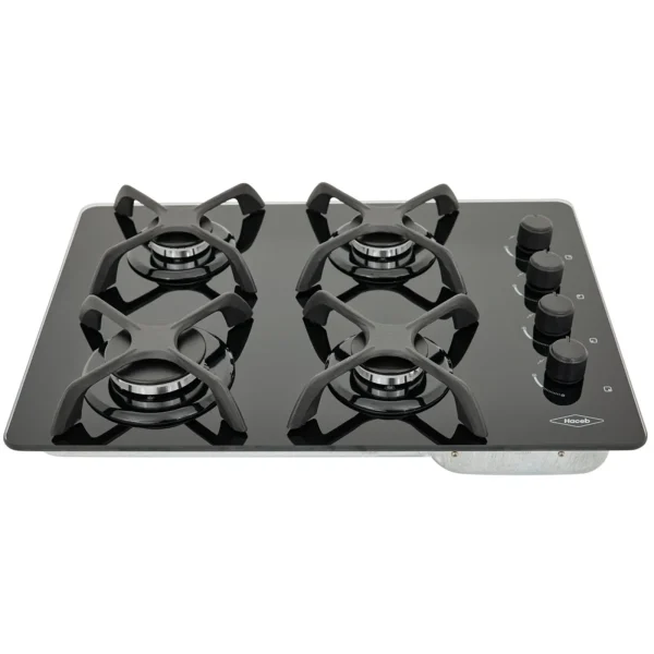 Estufa de empotrar Cristal negro 60X51 cm Hierro fundido gas natural HACEB