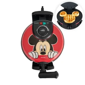 Wafflera KALLEY Mickey Mouse de Disney K-DWM1 Rojo