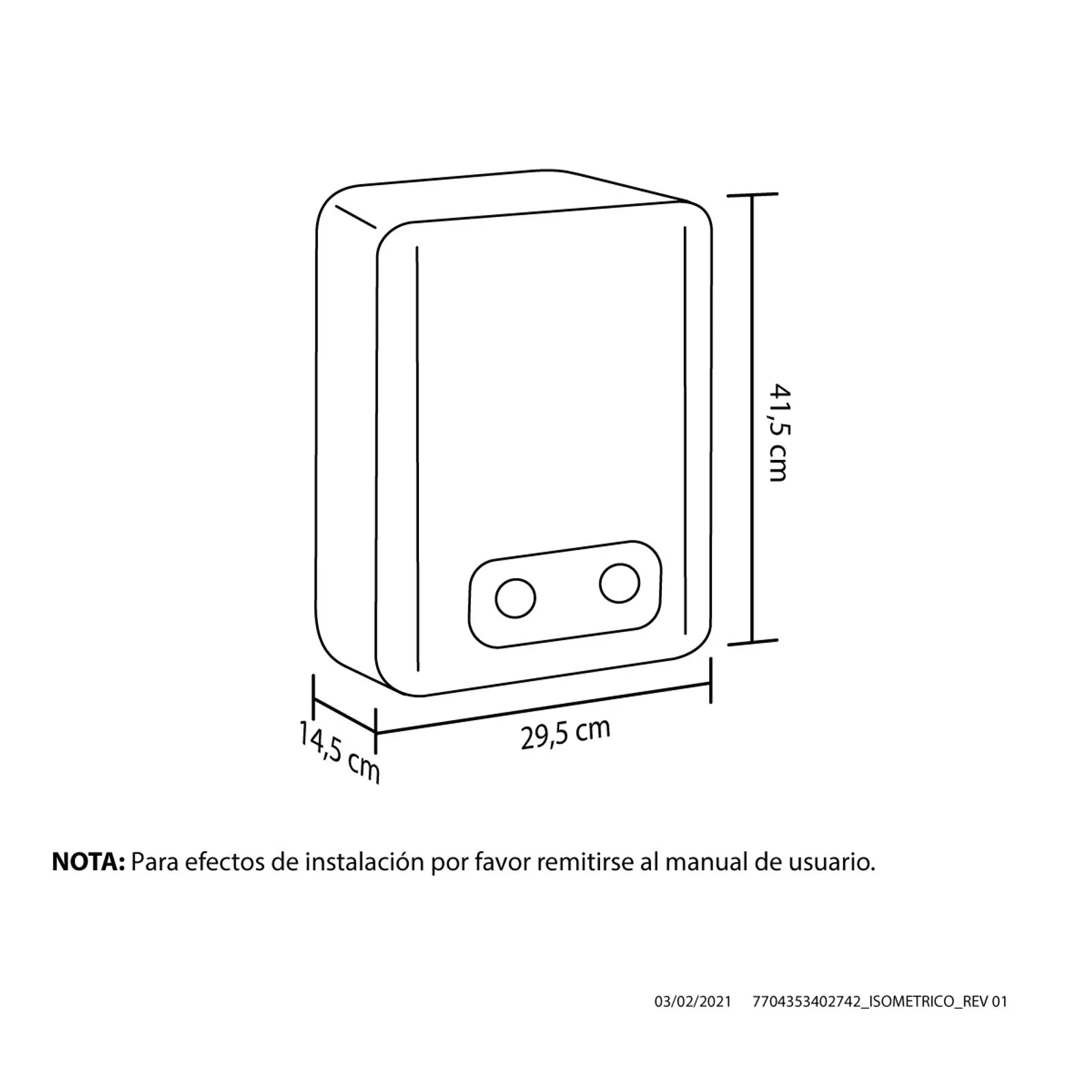 Calentador de agua Haceb de paso a gas natural tiro natural Bambú 5.5 litros blanco - Imagen 3